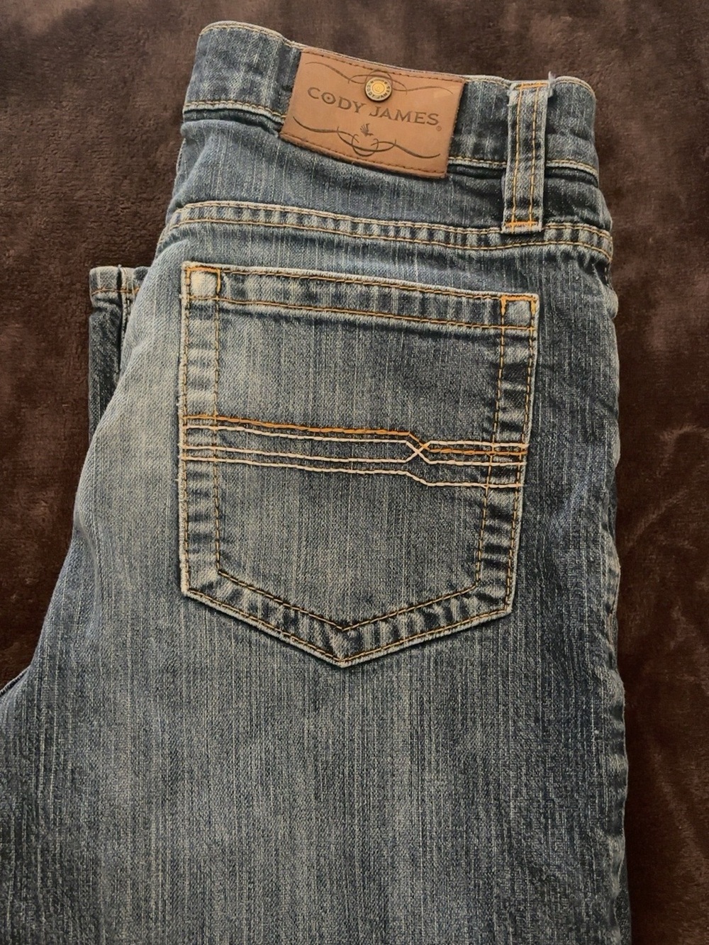 Cody James Men’s Slim Straight Jeans in Faded Blue